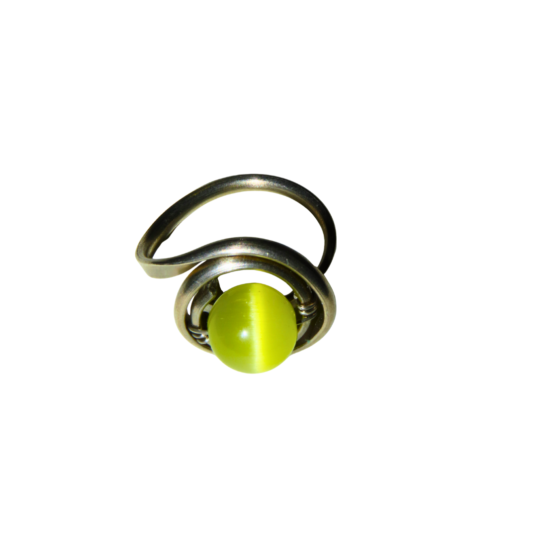 Yellow Cat’s Eye Ring