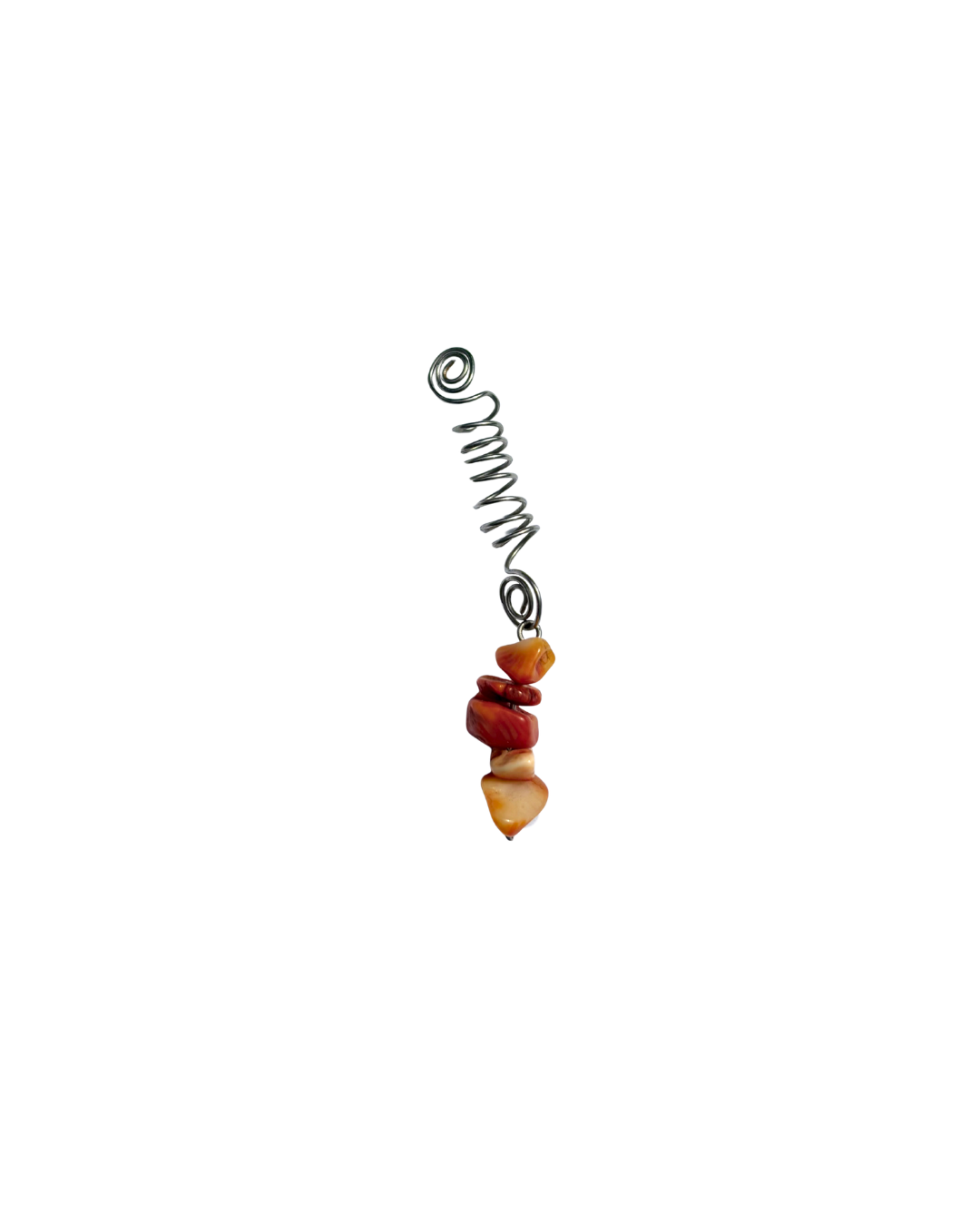 Red Coral Reef Hair Spiral