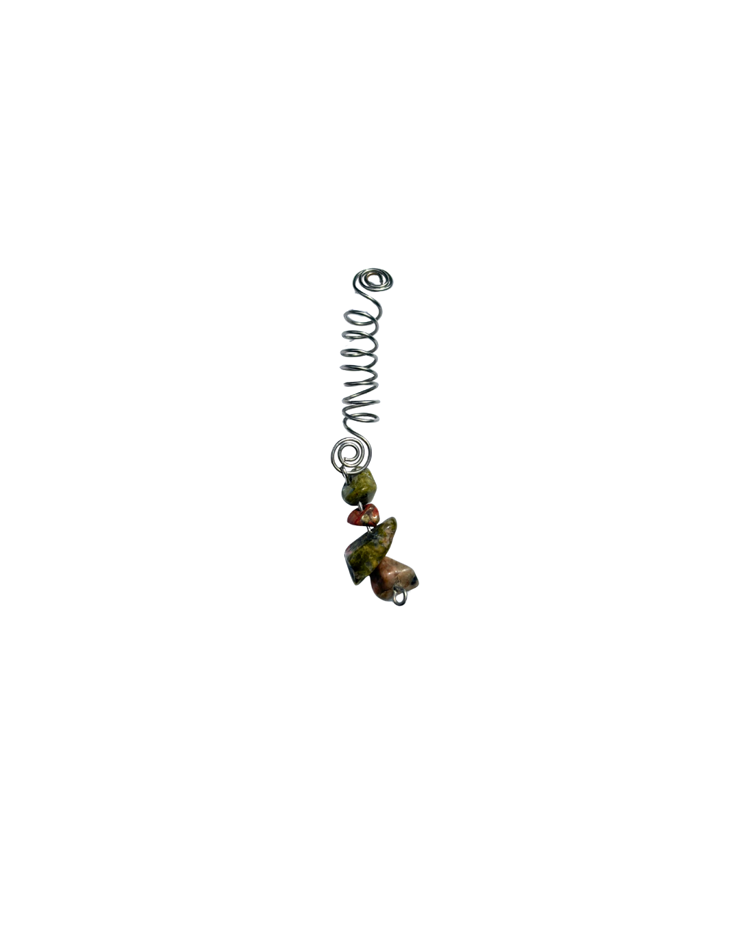 Unakite Hair Spiral